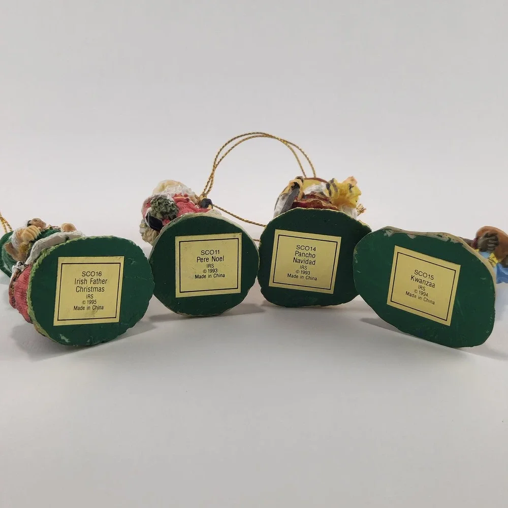 International Santa Claus Ornament Collection international santa